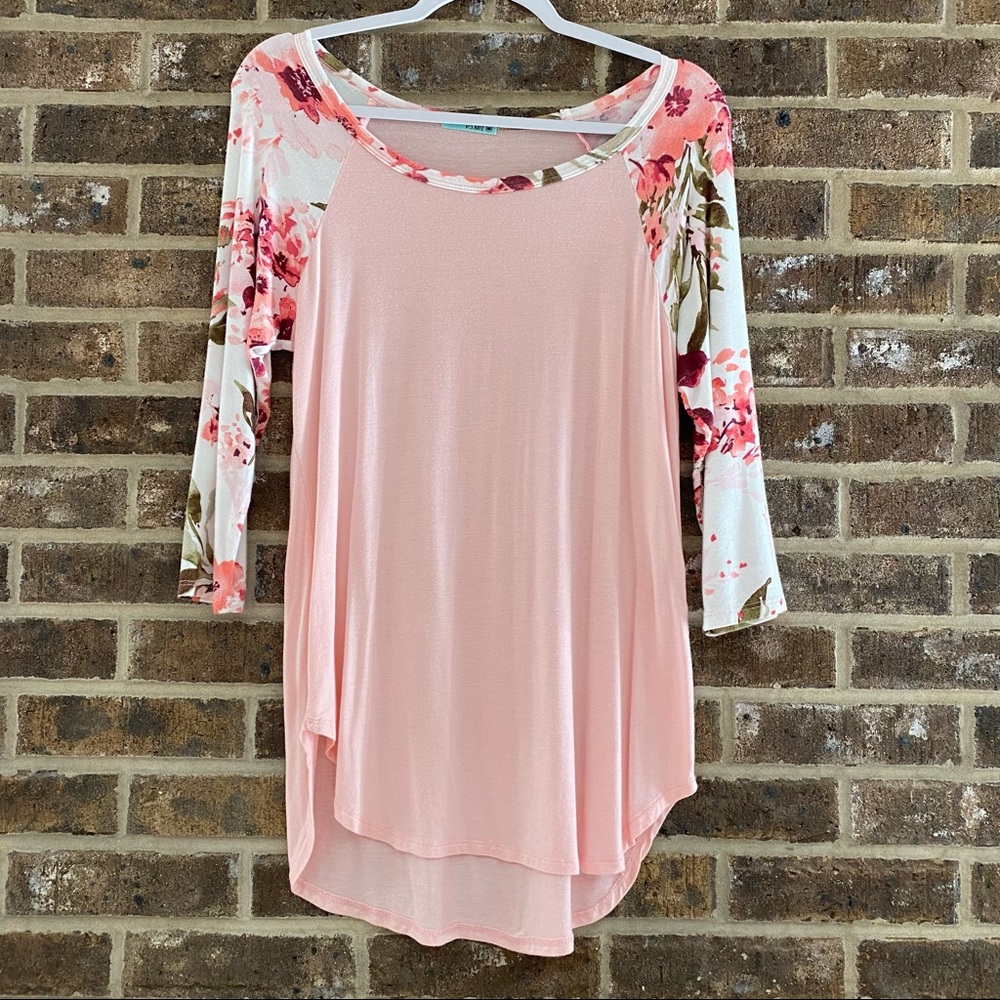 Pink Floral Top